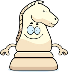 Happy Cartoon Chess Knight