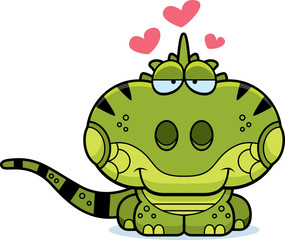Cartoon Iguana Love