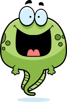 recommend clip art: Happy Cartoon Tadpole