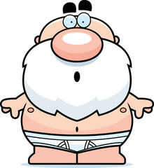 Surprised Man in Underwear
