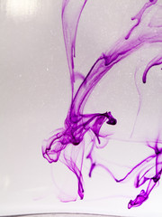 Fototapeta premium Abstract, colorful ink shapes 