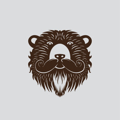 Mustache Bear Logo