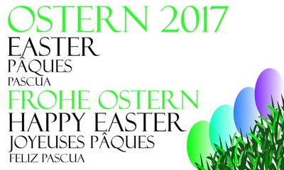 Ostern 2017 / Osterkarte / Frohe Ostern