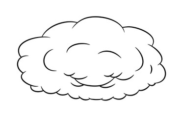 cloud silhouette vector symbol icon design.