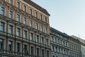Fototapeta na wymiar a row of beautiful apartment houses