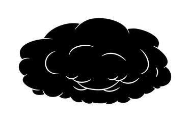 cloud silhouette vector symbol icon design.