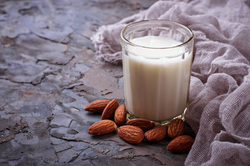 Non-dairy vegan almond milk
