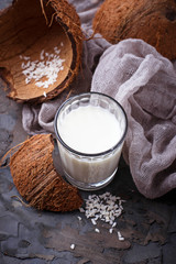 Non-dairy vegan coconut milk