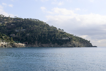 Fototapeta premium detail of bonassola a very beautiful village