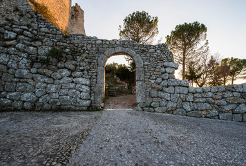 Fototapeta na wymiar Acropolis of Civitavecchia di Arpino, Ciociaria, Italy