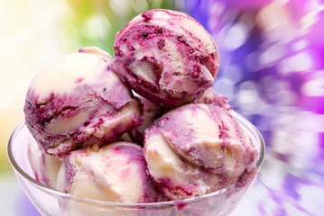 Ice cream close up