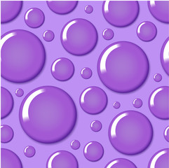 Purple round bubble seamless pattern