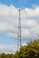 Communications Tower.  A communications tower is pictured in southern Turkey.