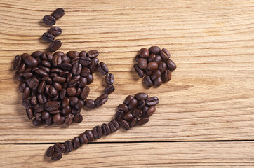 Roasted coffee beans