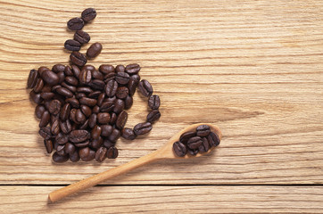 Roasted coffee beans