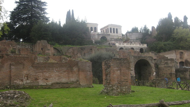Restos de la antigua ciudad de Roma.