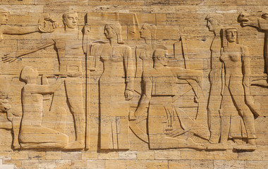 Carving in Anitkabir mausoleum of Mustafa Kemal Ataturk, Ankara