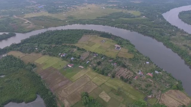 Kampot Kep Bokor Cambodia Aerial Drone Clip
