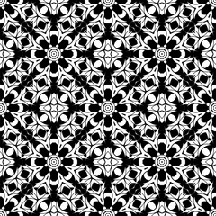 Ornamental Seamless Line Pattern. Endless Texture. Oriental Geometric Ornament