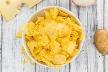 Portion of Potato Chips (Cheese and Onoion taste) (selective foc