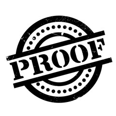 Proof rubber stamp