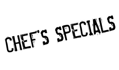 Chef specials stamp. Grunge design with dust scratches. Effects can be easily removed for a clean, crisp look. Color is easily changed.