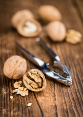 Walnuts (selective focus, close-up shot)