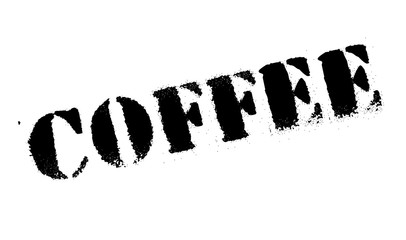 Coffee stamp. Grunge design with dust scratches. Effects can be easily removed for a clean, crisp look. Color is easily changed.