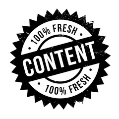 Content stamp. Grunge design with dust scratches. Effects can be easily removed for a clean, crisp look. Color is easily changed.