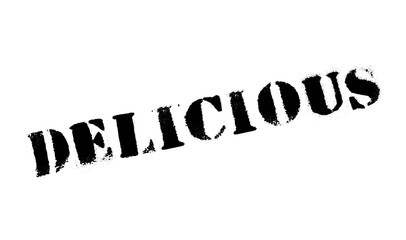 Delicious stamp. Grunge design with dust scratches. Effects can be easily removed for a clean, crisp look. Color is easily changed.