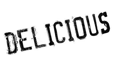 Delicious stamp. Grunge design with dust scratches. Effects can be easily removed for a clean, crisp look. Color is easily changed.
