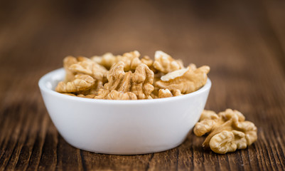 Walnut kernels (selective focus)