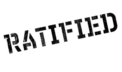 Ratified rubber stamp