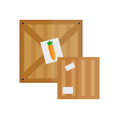 Boxes warehouse shipping container vector.