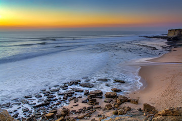 View of Praia Ribeira de ilhas Ericeira