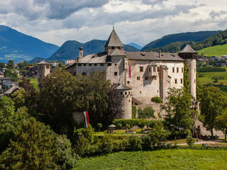 Fototapeta na wymiar Amazing medieval castle of Presule in Dolomites mountains, Northern Ital