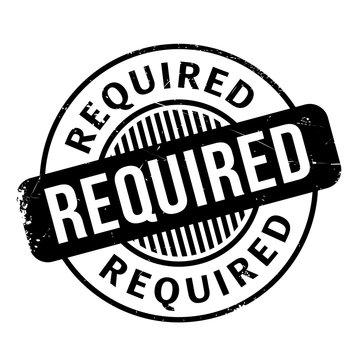 Required rubber stamp