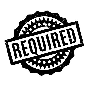 Required rubber stamp