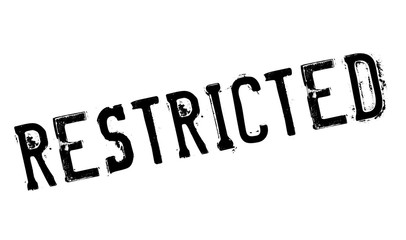 Restricted rubber stamp