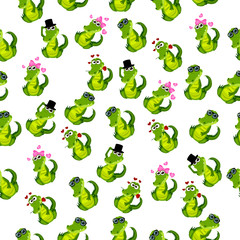 Fototapeta premium cute crocodile or alligator