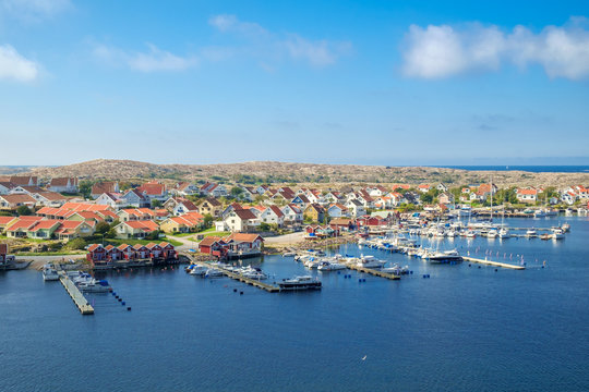 Kungshamn off-season in early September. Kungshamn is a popular summer time tourist destinations on the Swedish west coast.