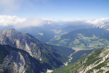 View of Santo Stefano di Cadore and Comelico from Terza Grande.