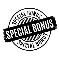 Special Bonus rubber stamp