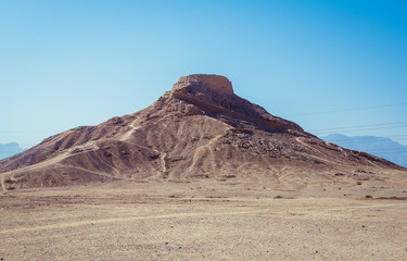 Zoroastrian Tower of Silence in Yazd city, Iran