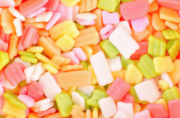 Candys on a white background