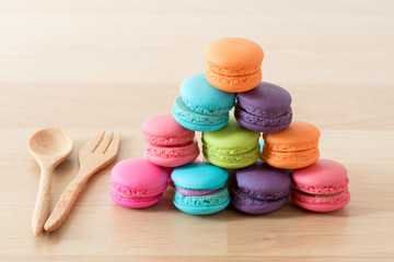 colorful stack of macaron