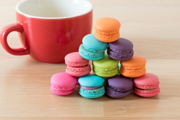 colorful stack of macaron
