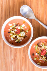 Tomato gazpacho cold soup