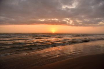 A Gulf of Mexico sunrise in winter