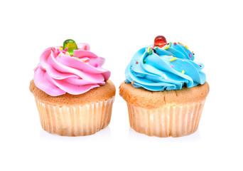 cupcake isolated on white background